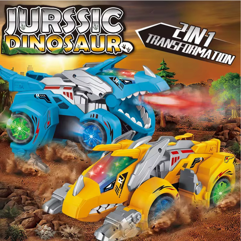 Carro Dino Classic Transformer Bota humo