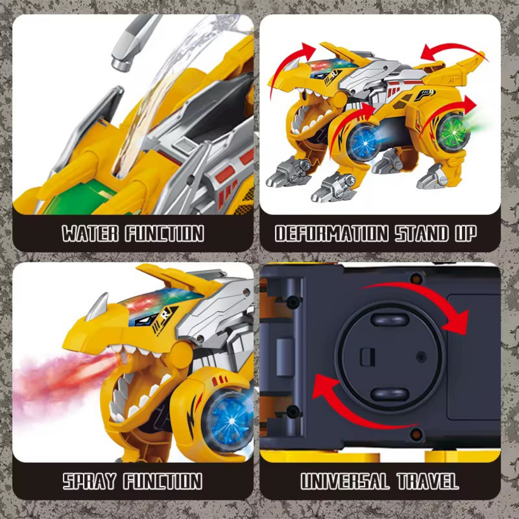 Carro Dino Classic Transformer Bota humo