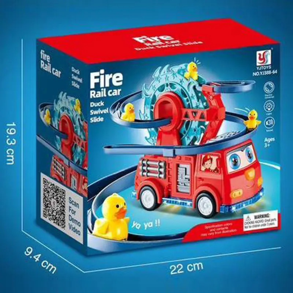 Carro Bombero Con Pista De Patos