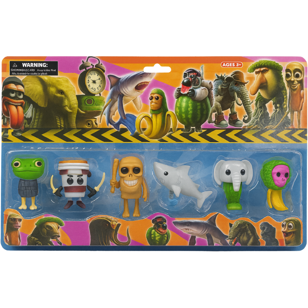Set De 6 Personajes De Brain Rot