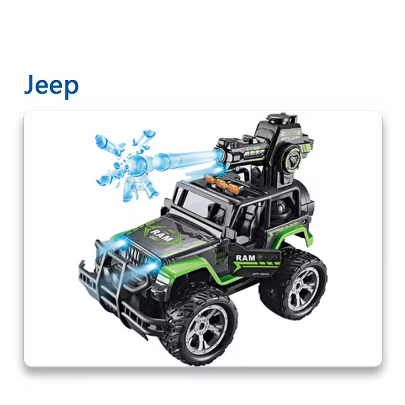 Carro Jeep Lanza Balas Hidrogel