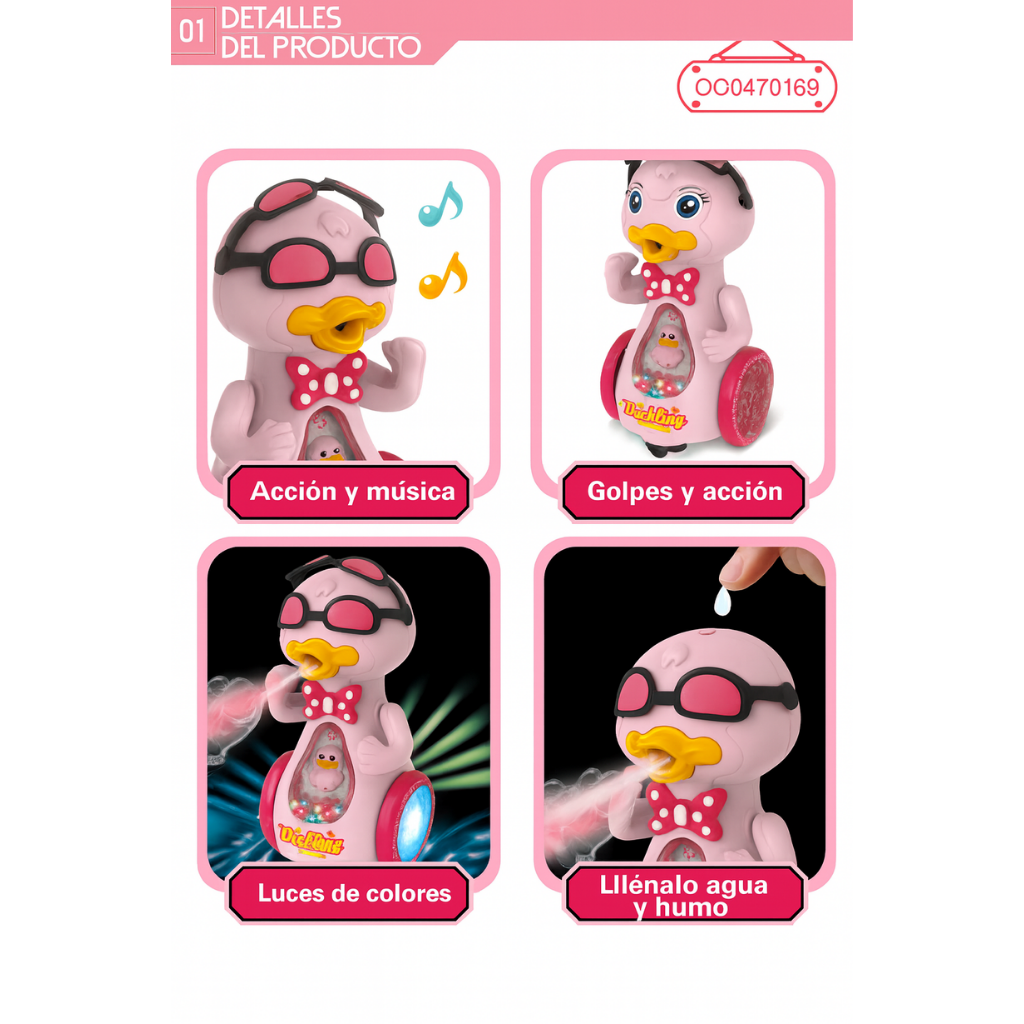 Pato Rosado Que Bota Humo