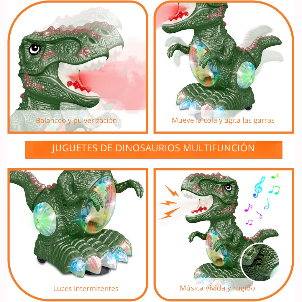 Dinosaurio Musical Lanza Humo