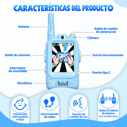 Walkie Talkie Infantil Con Video
