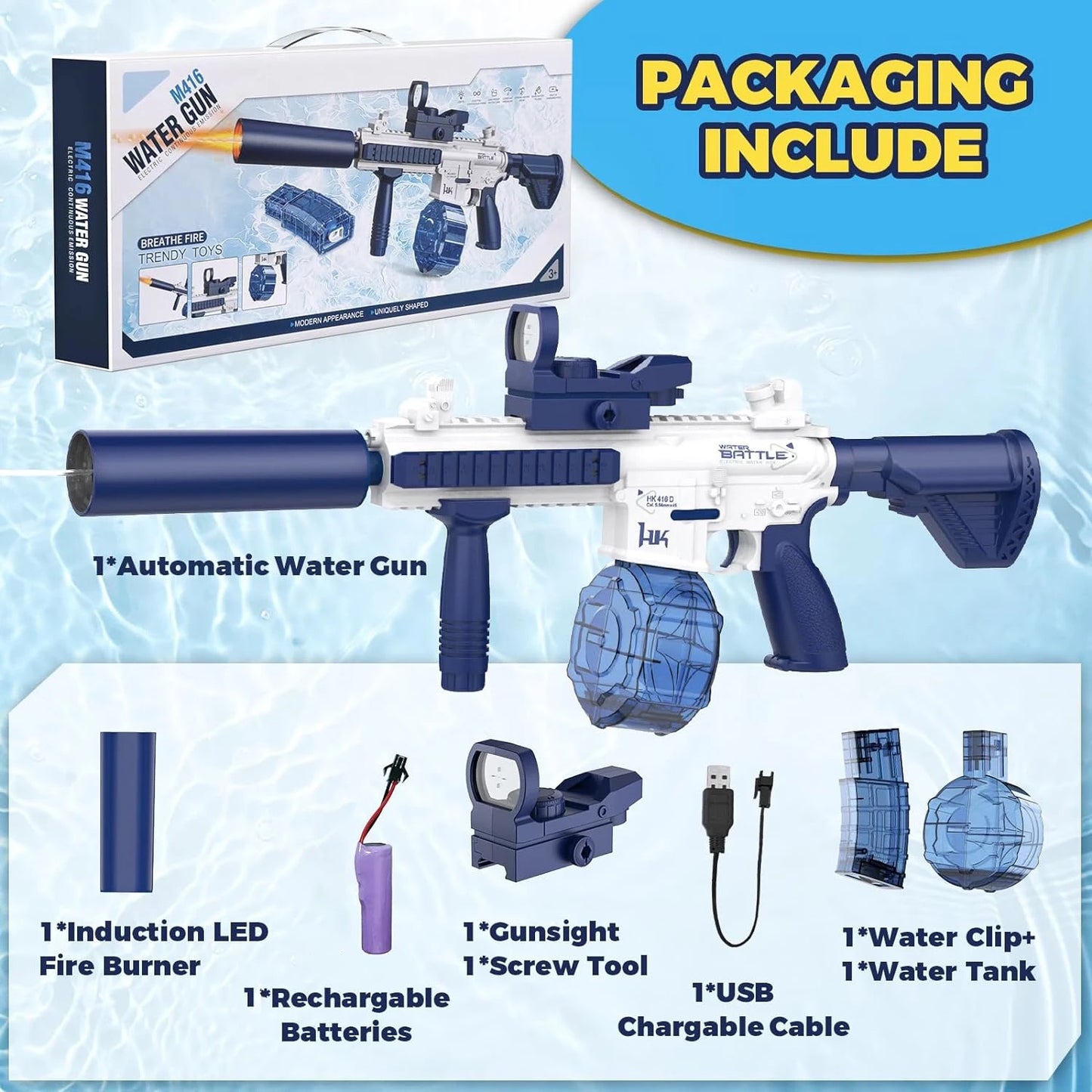 Pistola de Agua Automática M416