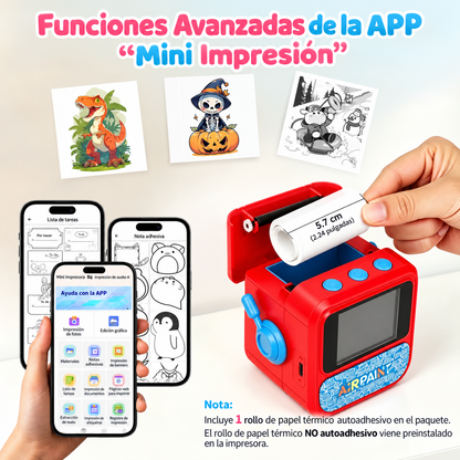 Mini Impresora Infantil Con Inteligencia Artificial