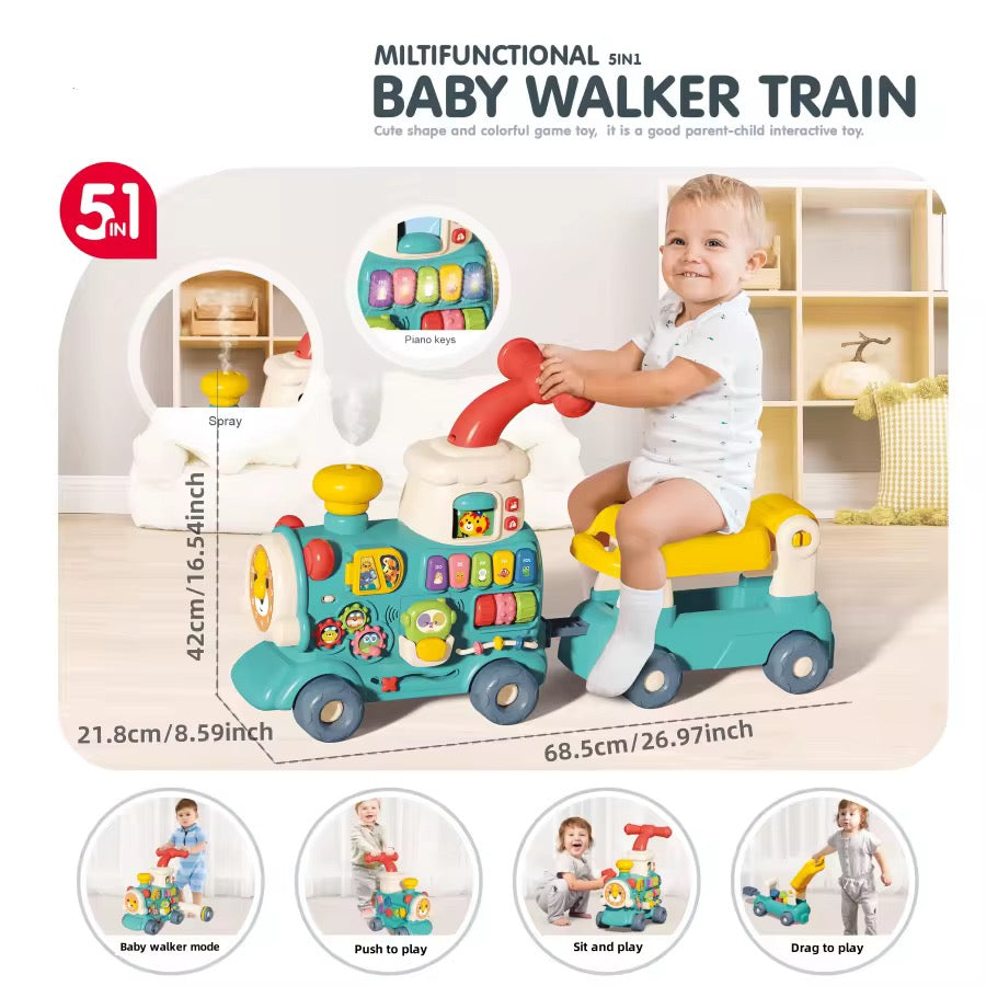 Trencito Andador 5 en 1 Interactivo para Bebé