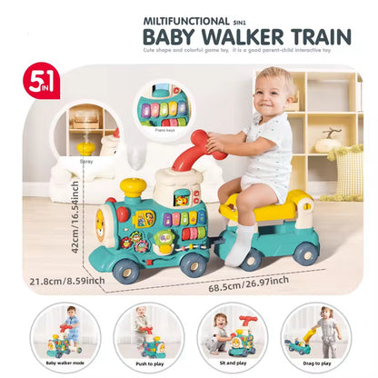 Trencito Andador 5 en 1 Interactivo para Bebé
