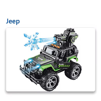 Carro Jeep Lanza Balas Hidrogel