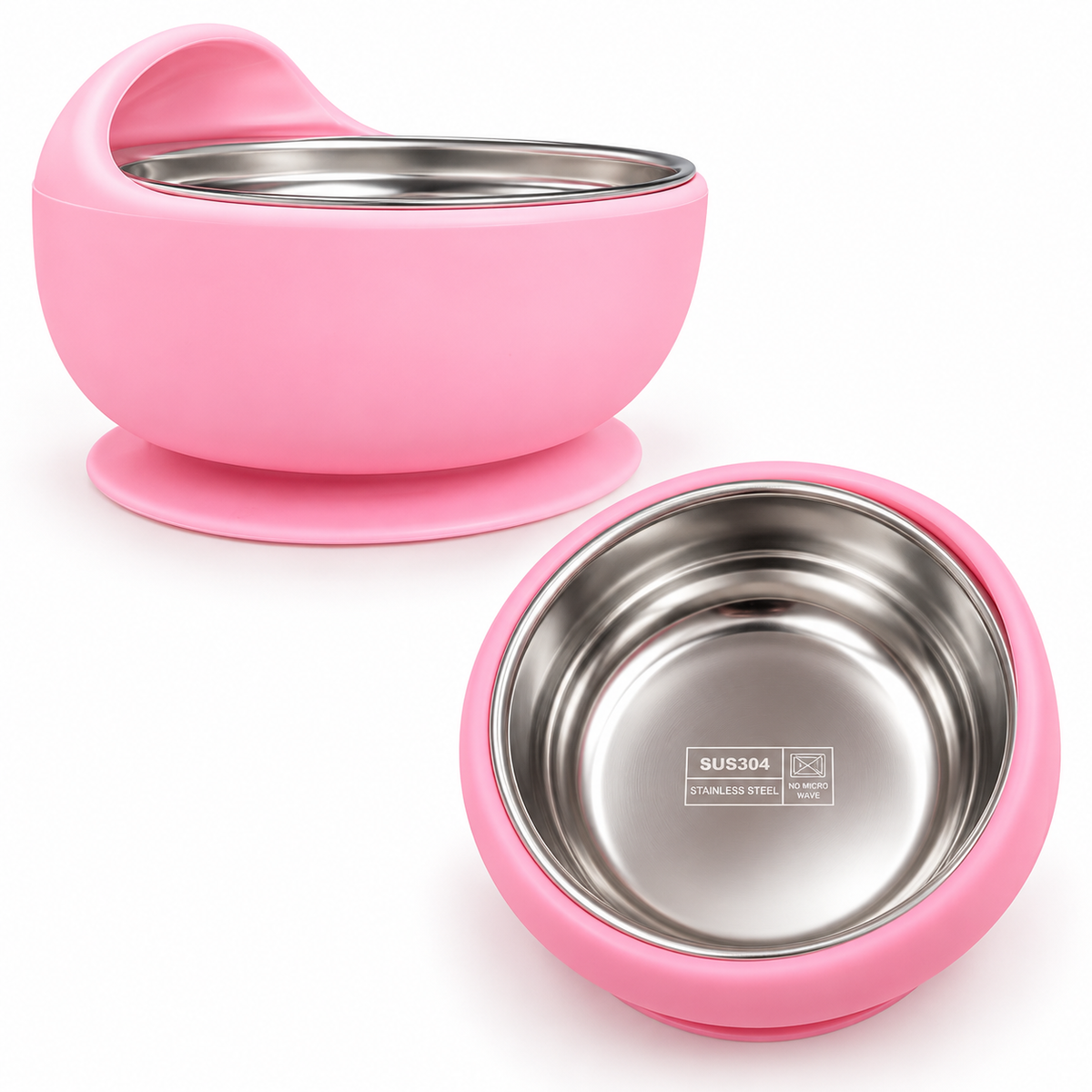 Set de Alimentación para Bebé 6 Piezas – Acero Inoxidable y Silicona