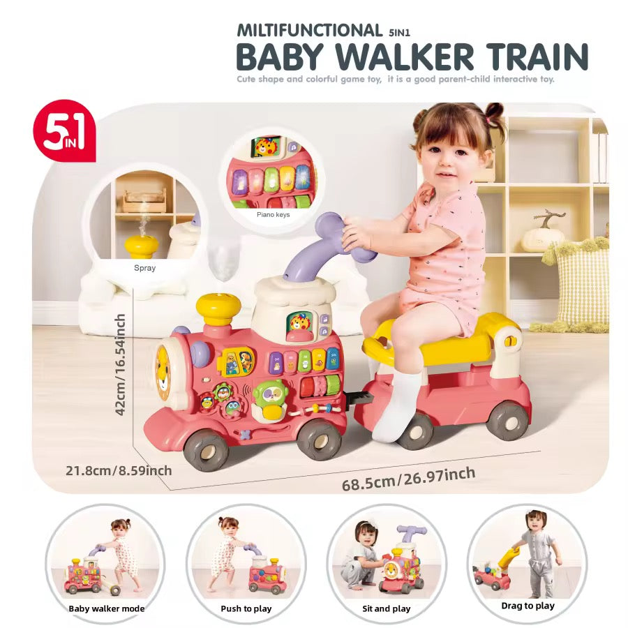 Trencito Andador 5 en 1 Interactivo para Bebé