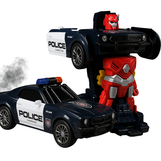 Carro Transformer Policía Lanza humo