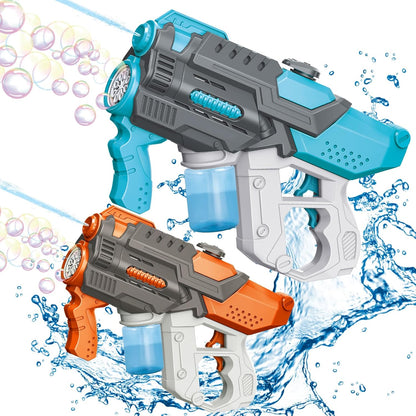 Pistola De Agua Electrica 2 En 1 Burbujero
