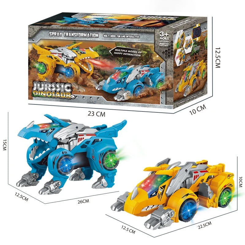 Carro Dino Transformer bota humo