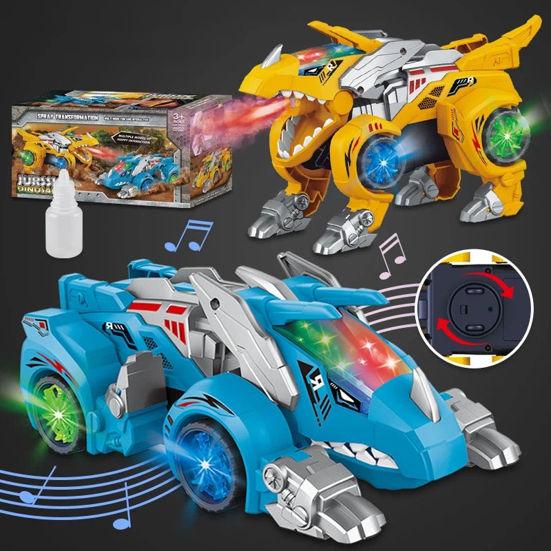Carro Dino Transformer bota humo
