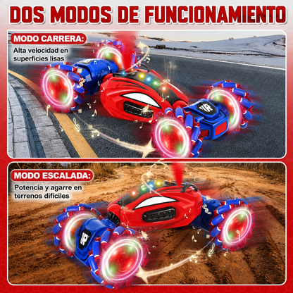 Carro Loco Spiderman 360° Control Remoto